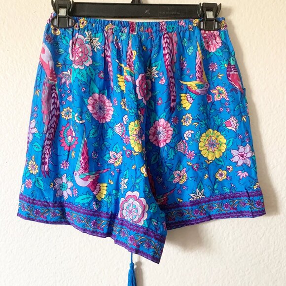 Floral Boho Shorts with Drawstring & Tassels & Pockets - Picture 5 of 6